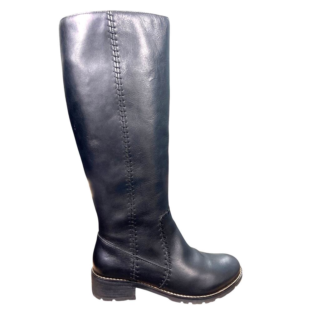 Sofft Women’s Adabelle Black Leather Riding Boot Size US 6.5